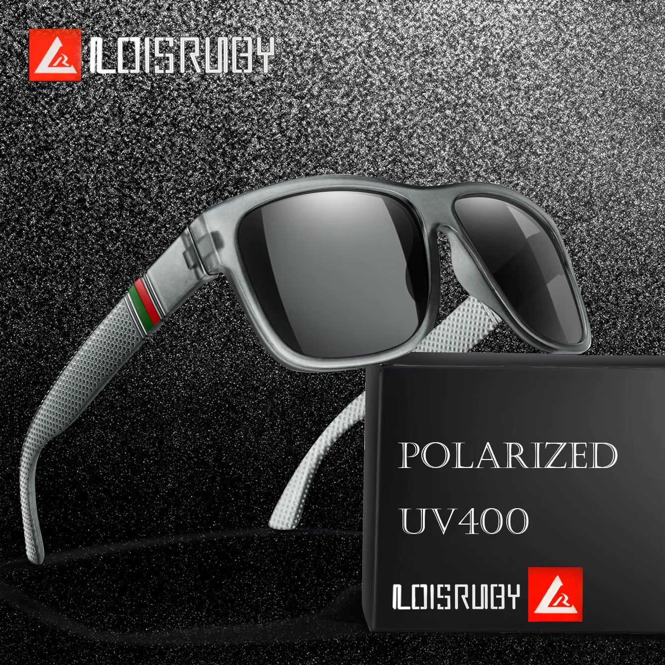 Classic Brand Men Square Polarized Fishing Sunglasses Outdoor Driving Cycling Running Goggles Vintage Large Frame UV400