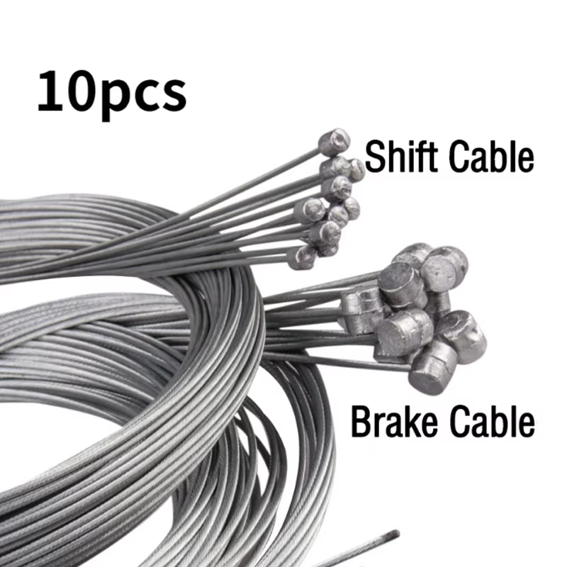 5/10PC Bicycle Brakes Line Road Mountain Bike Brake Cable Universal Bicycle Shift Cable Durable Road MTB Brake Shift Wire