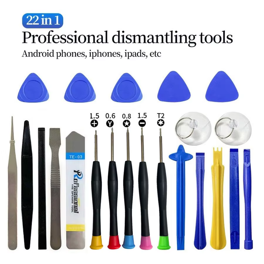 22 In 1 Universal Phone Repair Tools Kit Set Mobile Phone iPad Laptop Screwdriver Maintenance Kit Repair Tools Opening Set