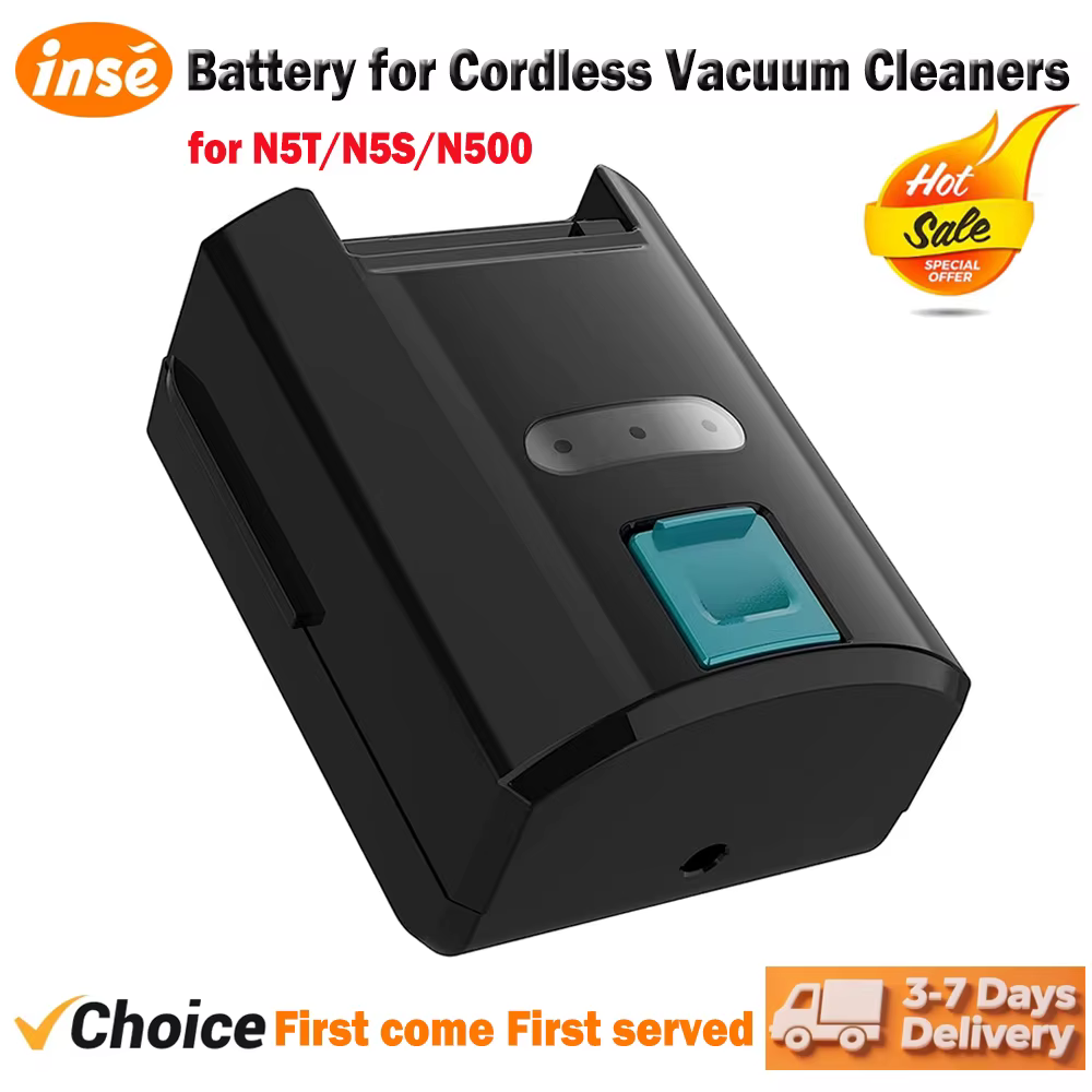 INSE Cordless Vacuum Cleaner Original Battery Accessories for Inse Vacuum Cleaners Vacuum Battery for Vacuum Model N5S/N5T/N500
