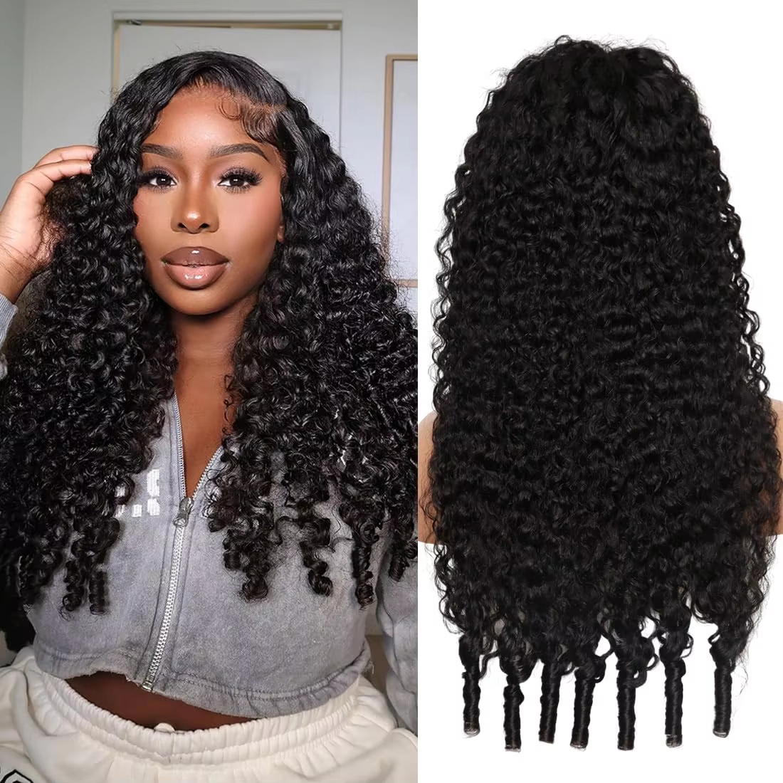 13x6 Lace Frontal Wig 200% Density Burmese Curly Wig Human Hair 13x4 HD Transparent Pre Plucked Burmese Virgin Human Hair Wigs