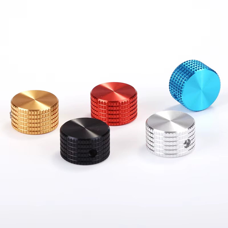 1pcs 17×10 all aluminum solid core lattice knob 6MM Potentiometer round shaft knob Audio Power Amplifier/SI4732 Radio Knob