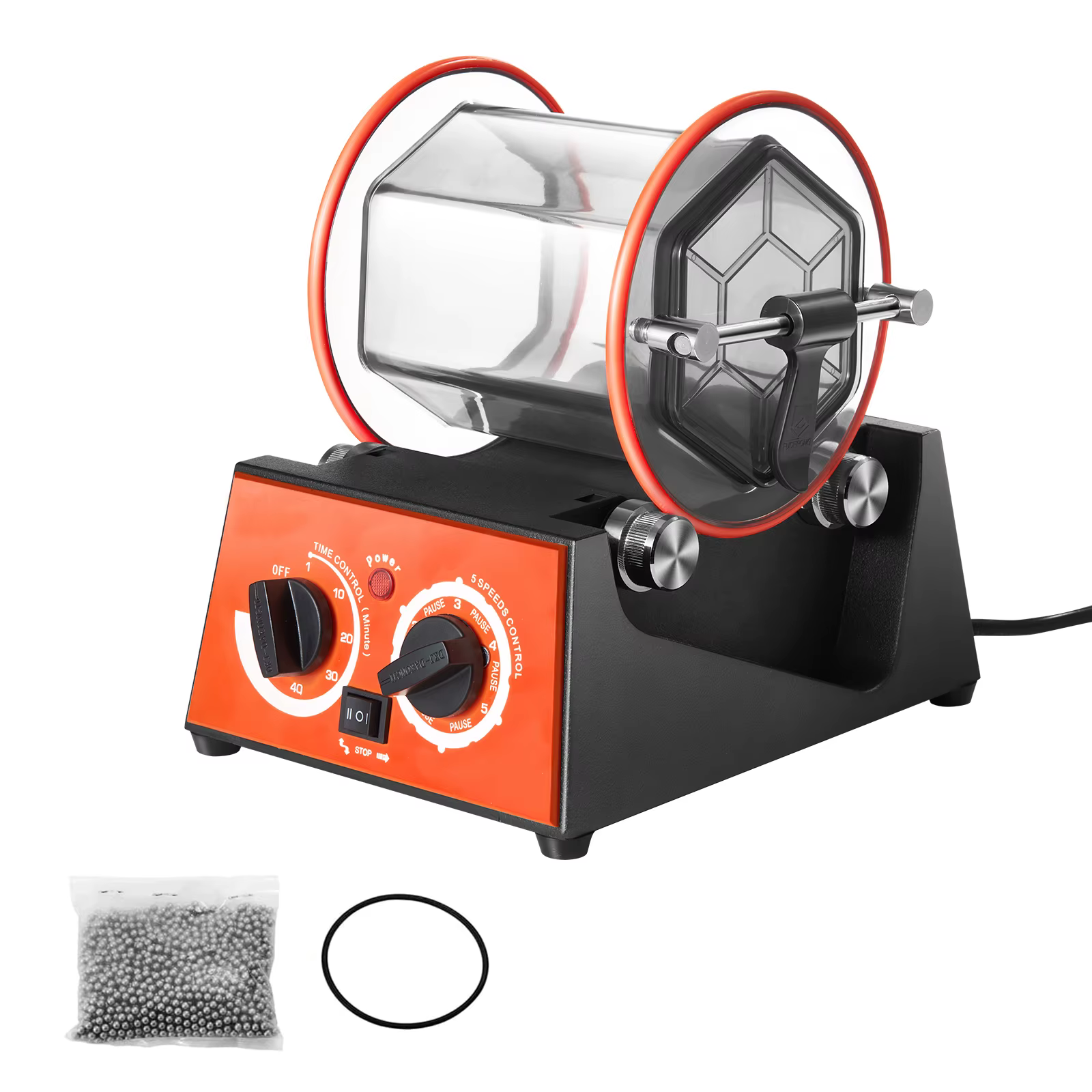 SucceBuy 3kg 5kg Rotary Tumbler Surface Polisher Jewelry Drum Polishing Machine Gem DIY Mini-Tumbler Finishing Tools