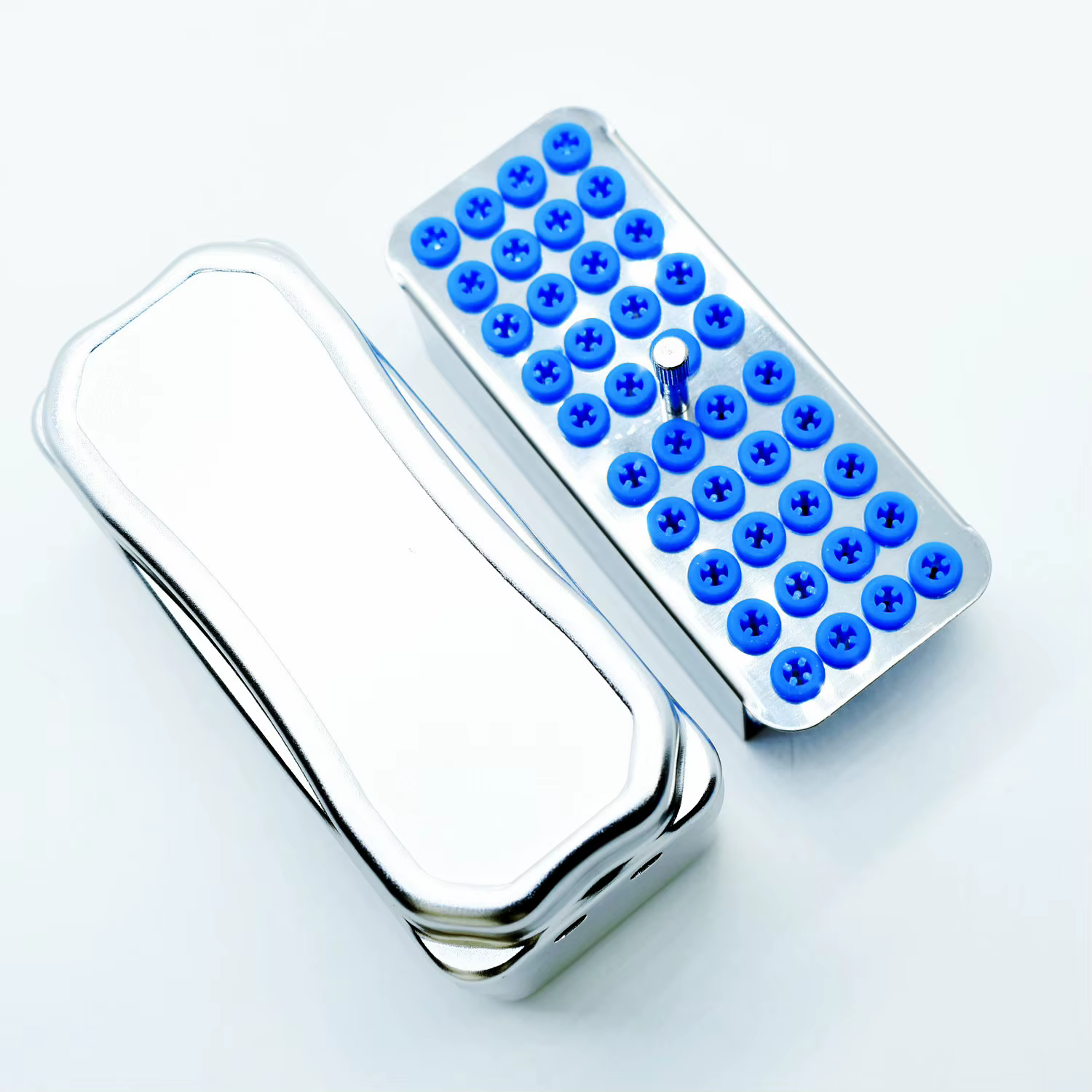 Dental Instrument 40points Burs Holder FG Bur Low High Speed Bur Holder Box Case  Dentist Material Metal Tool 40holes