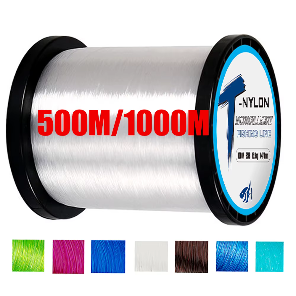 1000M Nylon Fishing Line Super Strong Monofilament Fishing Line Speckle Fluorocarbon Coated Fishing Line For Carp Pesca Olta