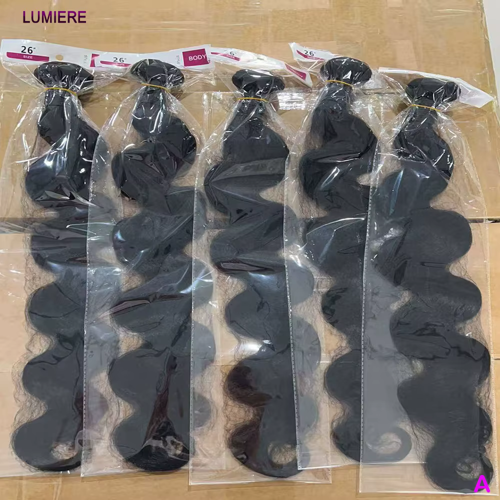 Loose Body Wave Virgin Raw Indian Wholesale Human Hair 3/4 Bundles Deal For Women Wet And Wavy Hair Weave Extension Double Weft