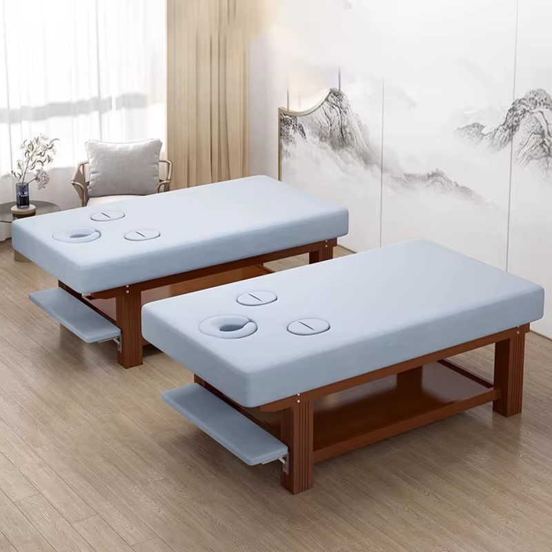 Widened Design Massage Bed Elegant With Hole Simple Modern Massage Table Premium Classic Camilla Masaje Beauty Salon Furniture
