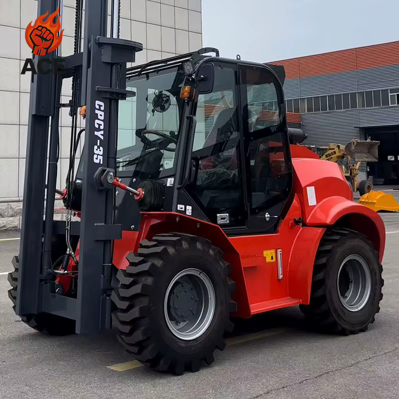 New Design 4x4 Forklift 3.5 Ton Free Shipping All Terrain Forklift 5 Ton Warehouse 3 Ton Forklift Sales With Customized