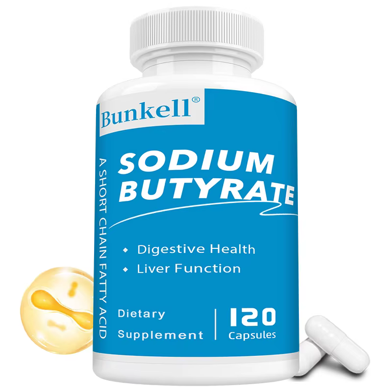 Sodium Butyrate Gut Health Supplement, Postbiotic for Gut, Stomach & Digestive, Gut Wellness, 120 Vegan Capsules