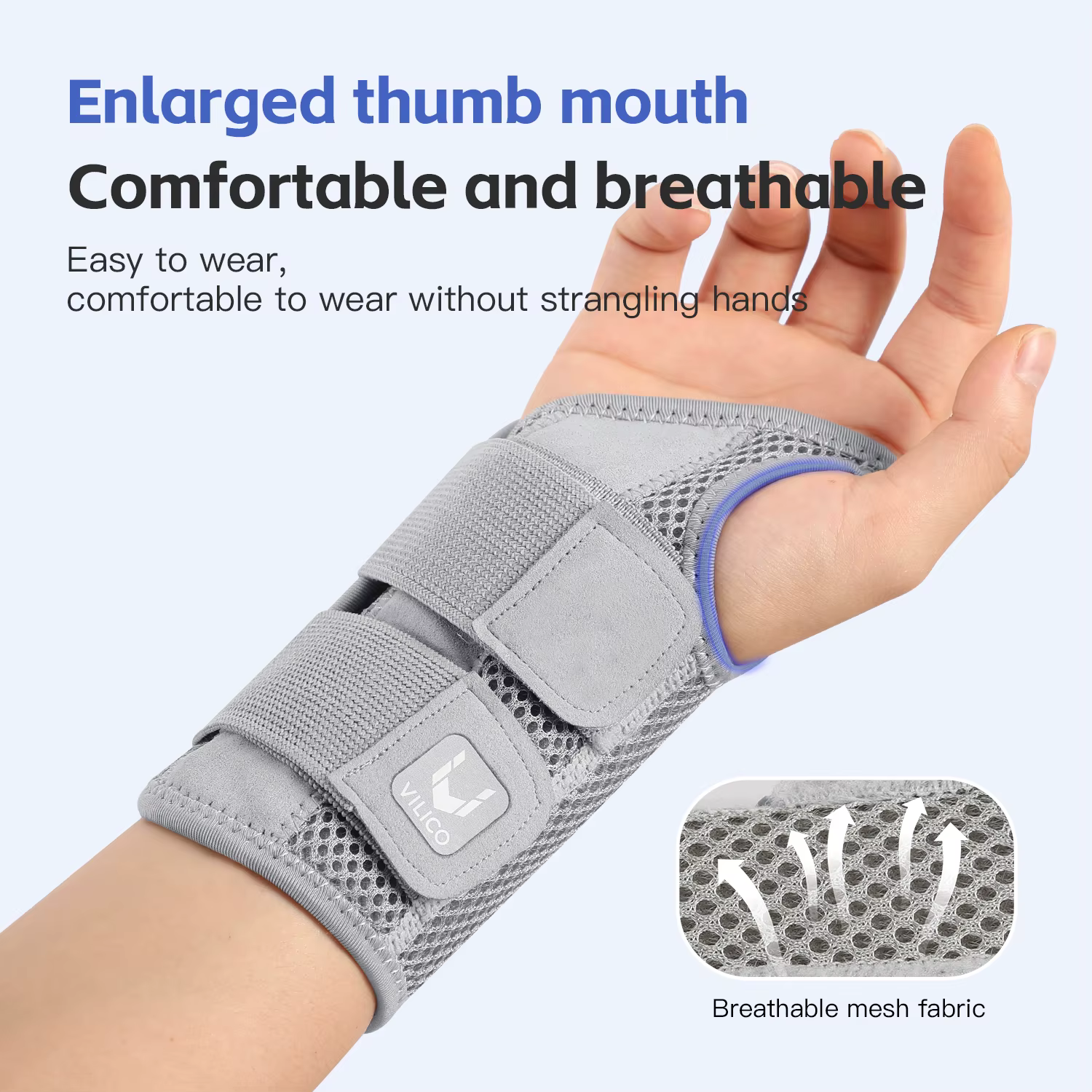 Wrist Brace for Carpal Tunnel Support Brace with Splints Hand Support for Arthritis Tendonitis Sprain Injuries Wrist Pain 1PC