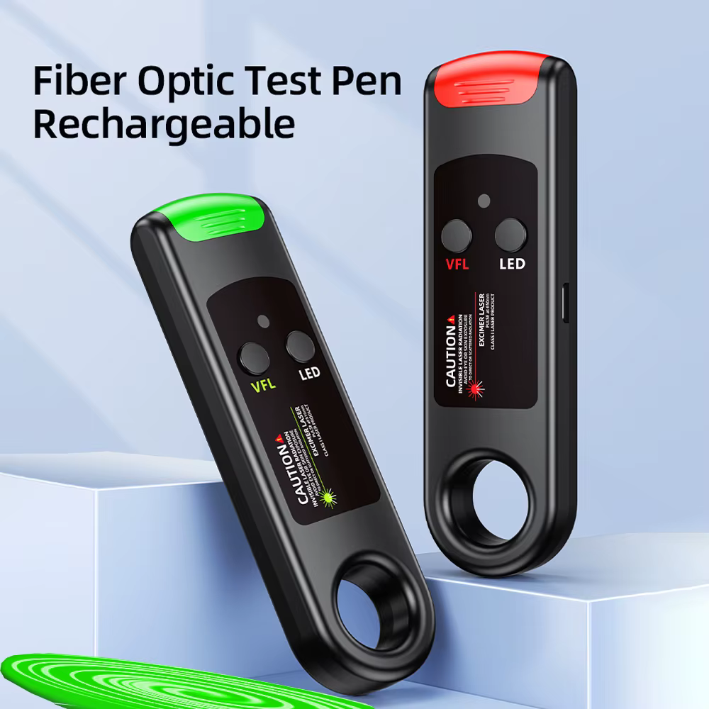 New Green Light Fiber Optic Visual Fault Locator Rechargeable Type C VFL 15/30/50/80/100mW VFL Fiber Optic Green Light
