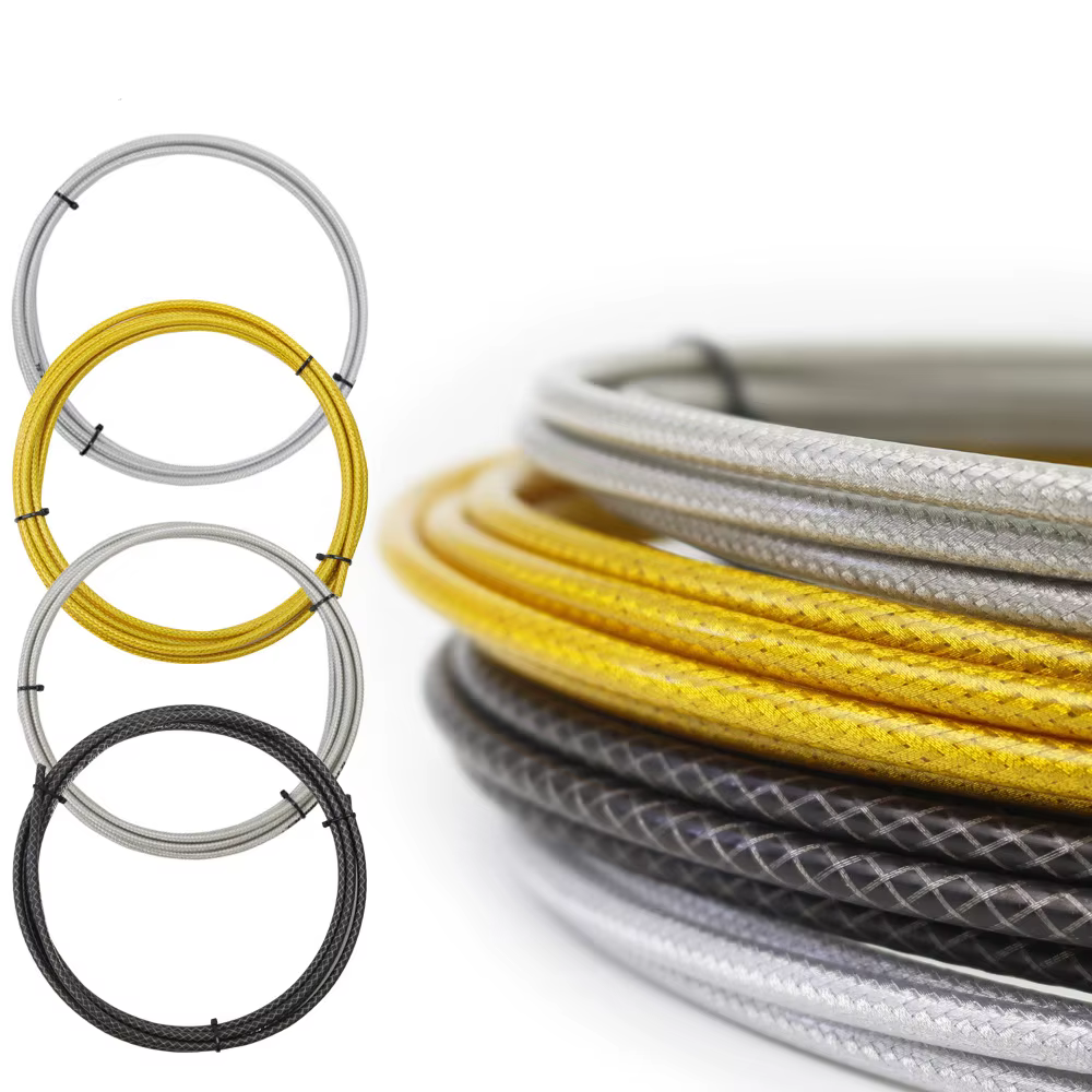 3 Meters Bike Braided Cable Slick Lube Shift Housing Weave Brake Hose Derailleur Shifter Line Wire For Road Mountain Bicycle