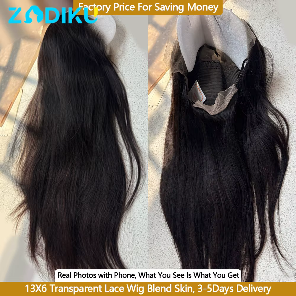 13x6 Ear To Ear HD Transparent Lace Front Wig 12-30inch Silky Straight Human Hair Wigs Natural Black Brazilian Virgin Wigs 100% Human Hair Lowest Price Human Hair Lace Wig Swiss Lace Pre Plucked Bleached Knots Natural Baby Hair For Woman