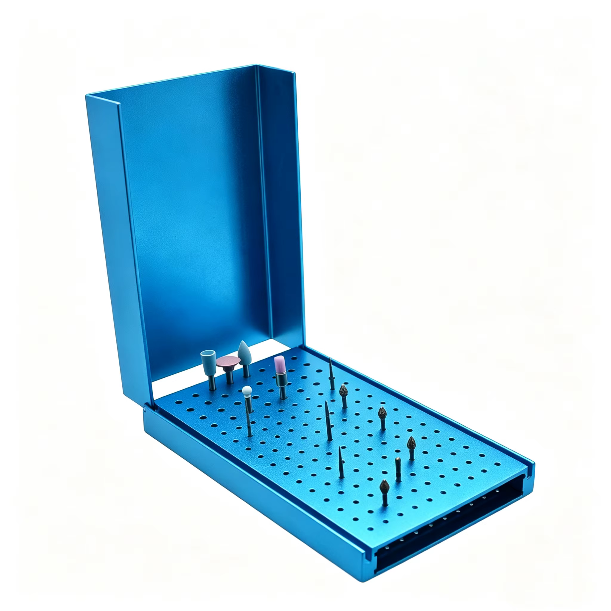 Dental 152 Points Bur Holder Disinfection Case Cleaning Stand Autoclave Sterilizer For High/Low Speed Dental Burs
