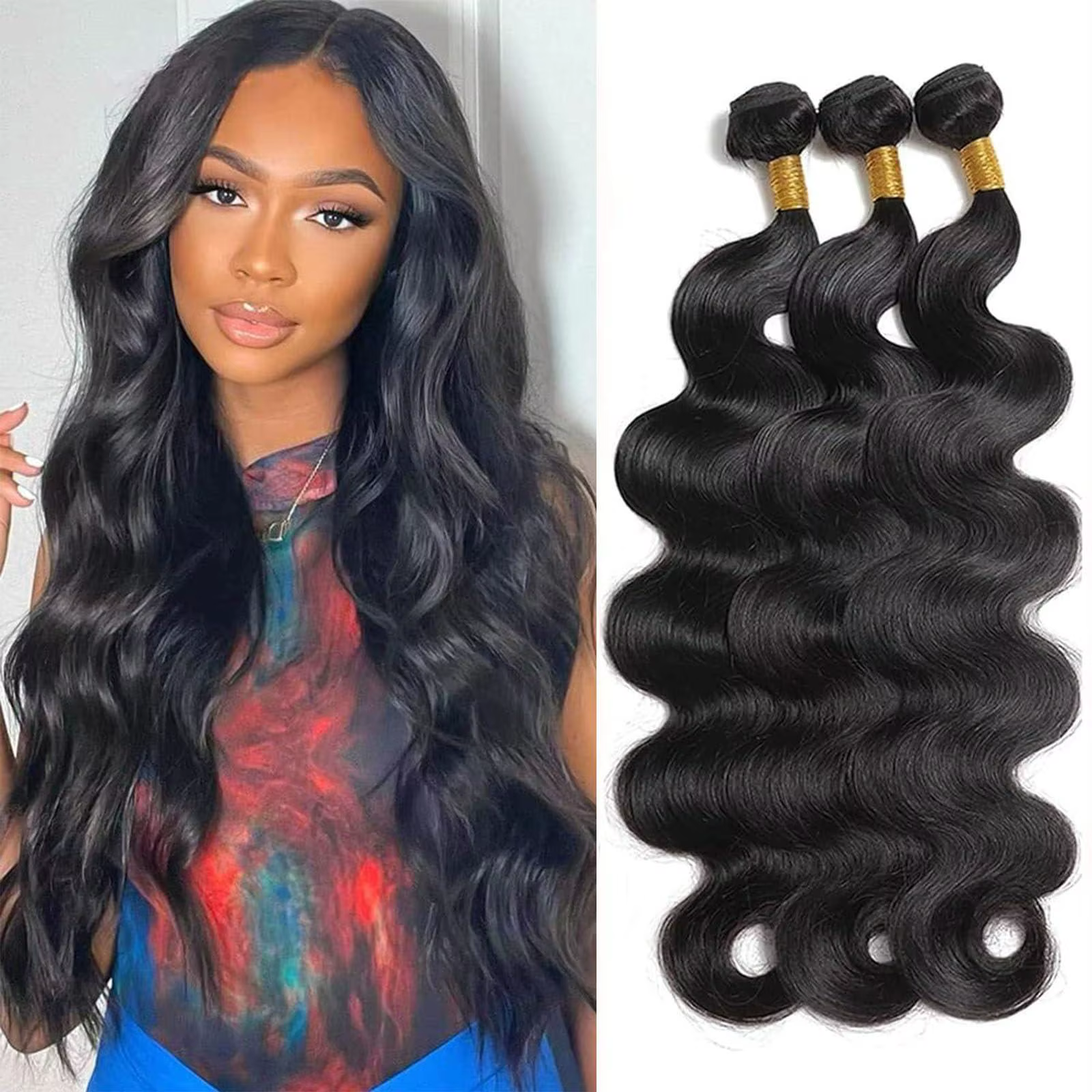 12A Grade Brazilian Body Wave Human Hair Bundles Brazilian Virgin Hair 14-30 Inch Double Weft Remy Hair Bundles