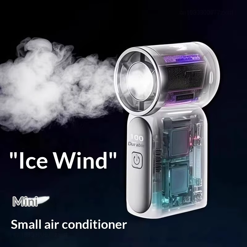 Portable Fan Convenient Creative Mini Fan Pocket Hand-held Fans Lightweight Suitable for Travel Camping Outdoors Digital Display