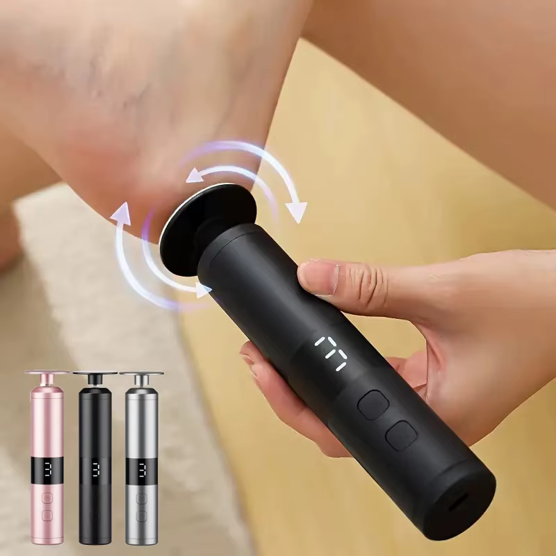 3-Speed Speed Adjustment, LCD Display Screen, 16 Interchangeable Heads for Home/Foot and Hand Care, Fast Charging