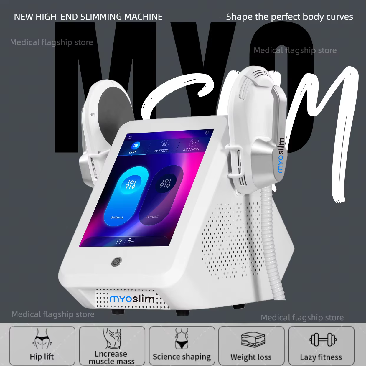 MYOslim NEO RF EMS Body Sculpt Machine Eletric Muscle Stimulator Muscle Massager Fat Burner Weight Loss Butt Lifter Shaper