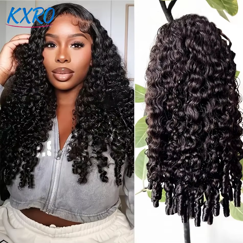 12A Burmese Curly Human Hair Wig Ready to Wear 200% 250% Density 13x4 Transparent Lace Frontal Wig Deep Wave Curly Lace Front Human Hair Wigs For Woman Ready to Wear On Clearance Sale Pre Plucked Wig Party Work Daily Life