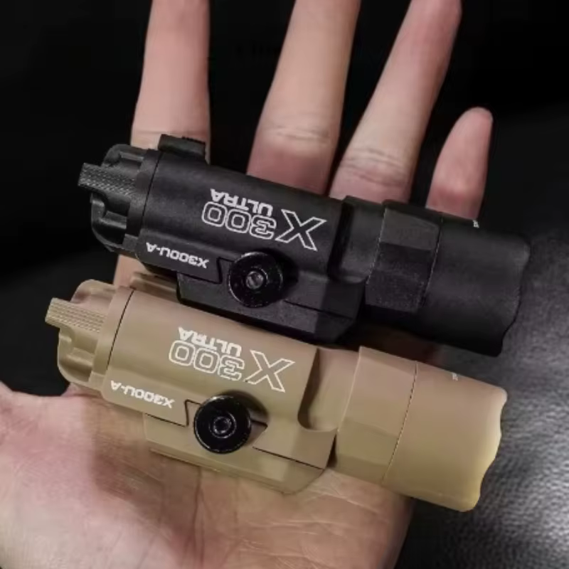 Tactical Light X300 X300U Nylon Pistol Gun Strobe LED Light Fit 20mm Rail Airsoft Hanging Hunting Flashlight