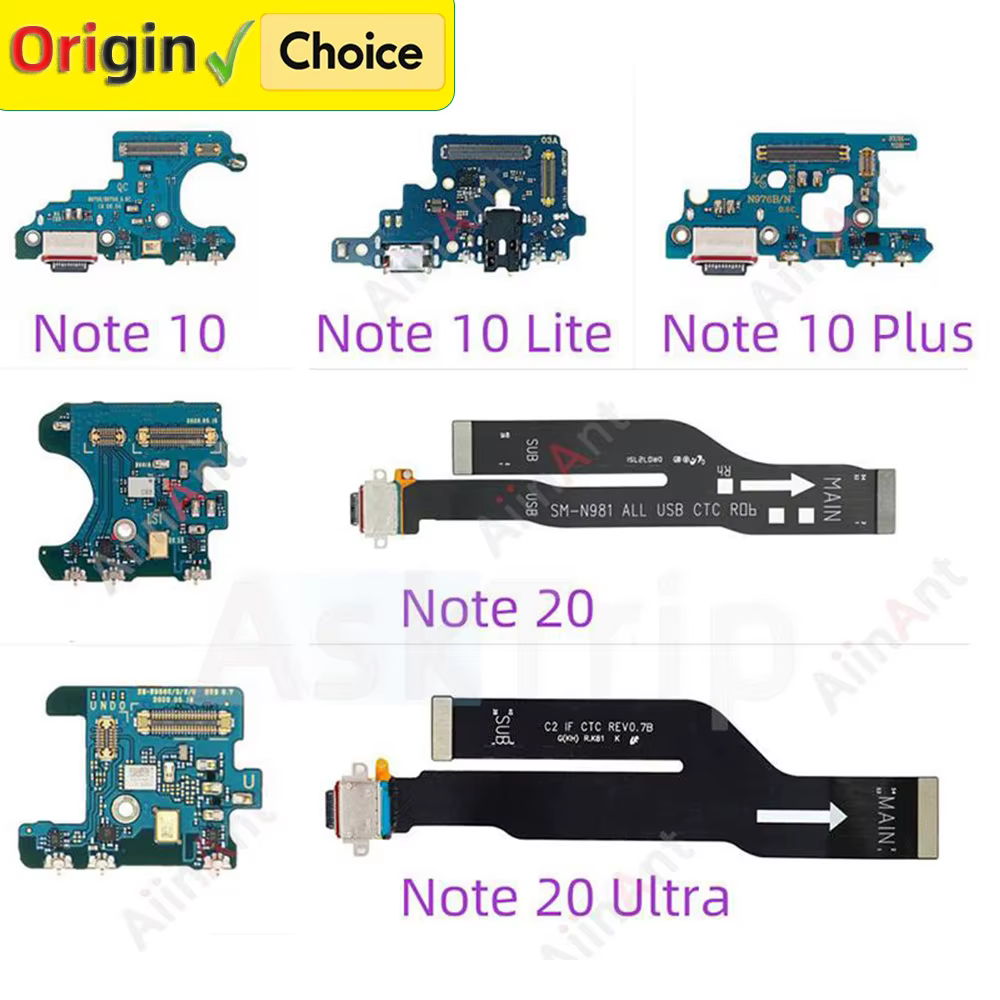 Bottom USB Charger Mic Board Charging Connector Port Flex Cable For Samsung Galaxy Note 10 20 Ultra Plus Lite N986B N981B N976B
