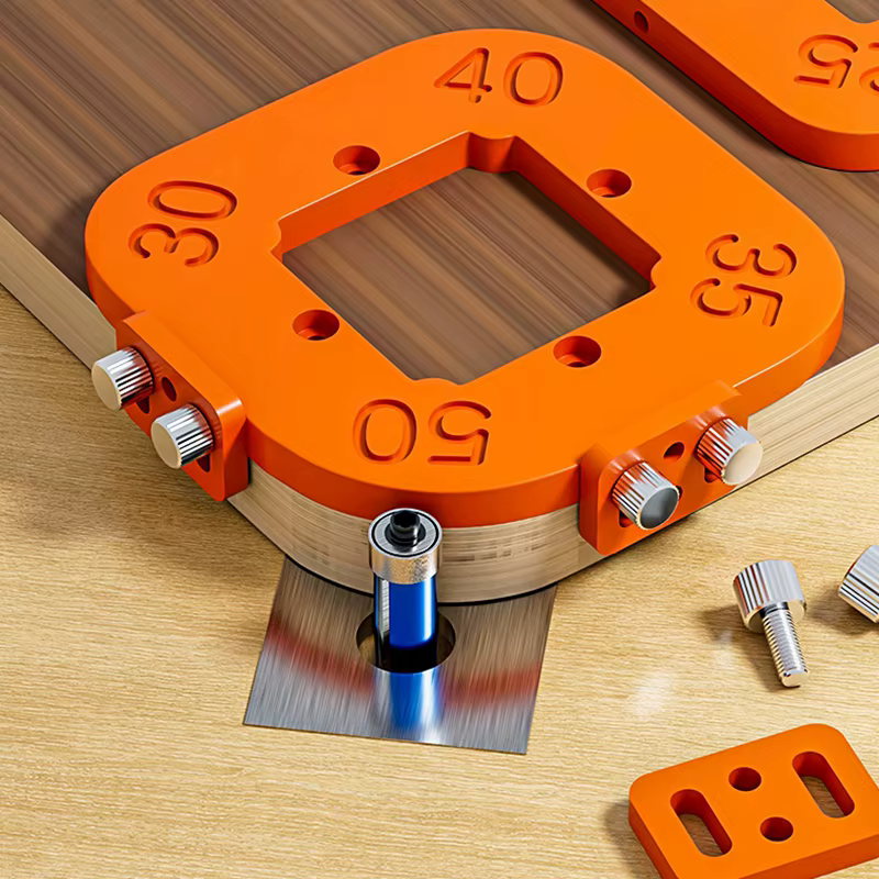 Woodworking Router Corner Radius Templates Jig R10 to R50 Routing Curved Corners Milling Circular Radian Hardness ABS Tool