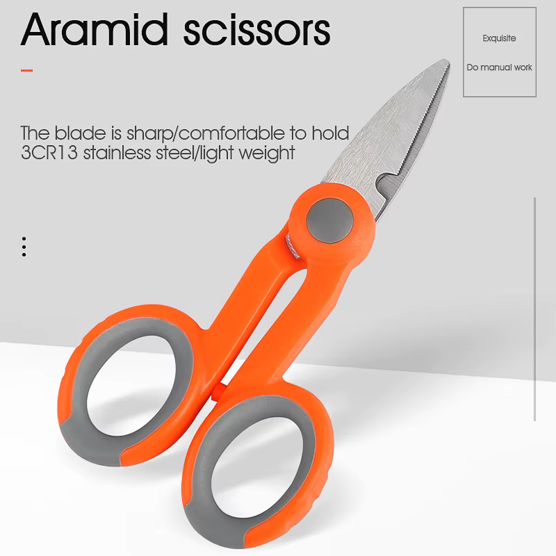 Aramid Scissors Fiber Optic Tool Fibre Stripping Scissors Optical Fiber Hand Tool