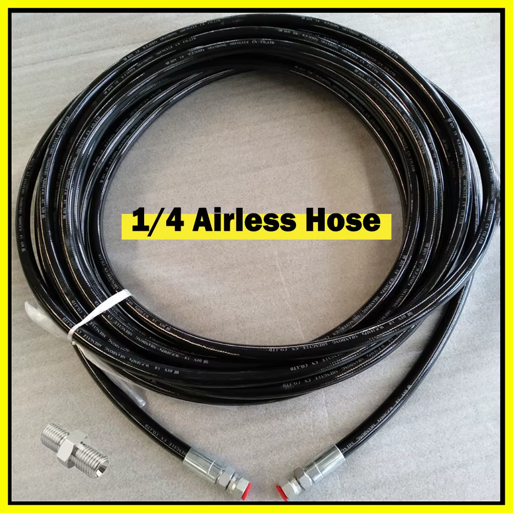 0.5m~40m Whip Hose Airless Spare Part Tube With Joints For 1/4" BSP 5800Psi Airless Paint Sprayer Spare Part Paint Sprayer Hose