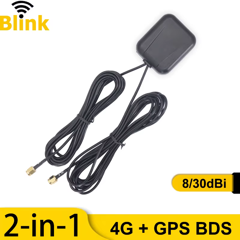 GPS Beidou+4G Outdoor Combined Antenna 8dBi/30dBi Amplifier Car Vehicle Satellite Navigation Positioning Mobile Signal Booster