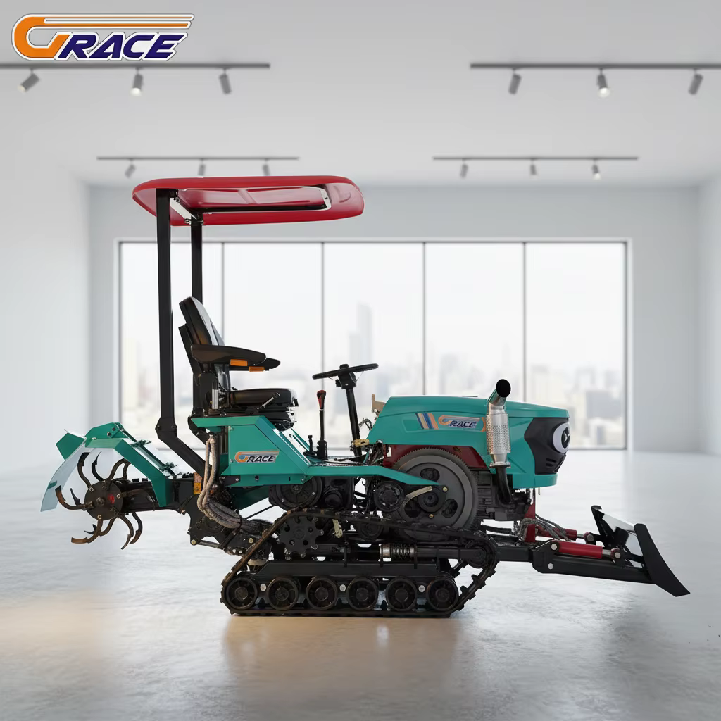 35hp Diesel Crawler Utility Tractor Customized 2025 New with Breaker Dozer Blade Excavator Shovel Rotary Tiller EPA CE Certified