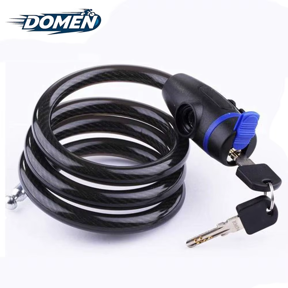 DOMEN Bicycle Anti-Theft Chain Lock Bike Portable Metal Steel With 2Keys Safety Lock Motorcycle Bike Lock Bicycle Accessories
