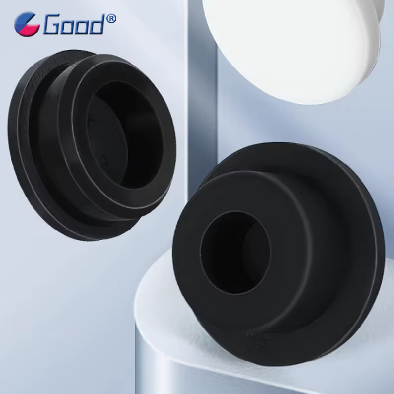 6.8mm~68.6mm Silicone Plug Rubber Seal Hole Plugs Black T Type Circular Elastic Dust Sealing Plug