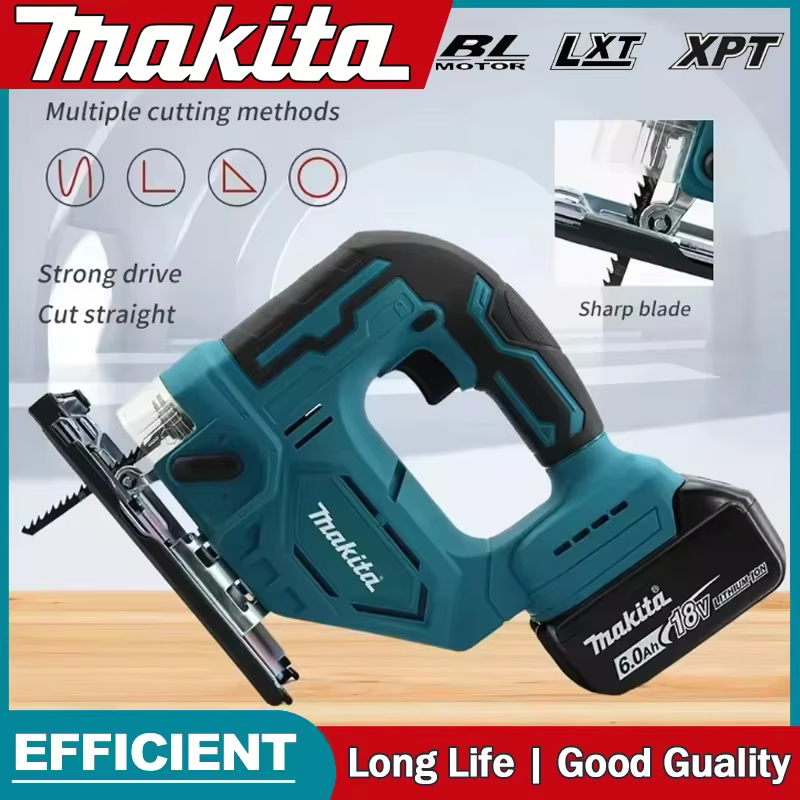 Makita DJV182Z 340W Brushless Jigsaw Electric Jig With Saw Blade Cordless Barrel Handle Jigsaw Portable Carpenter Power Tool