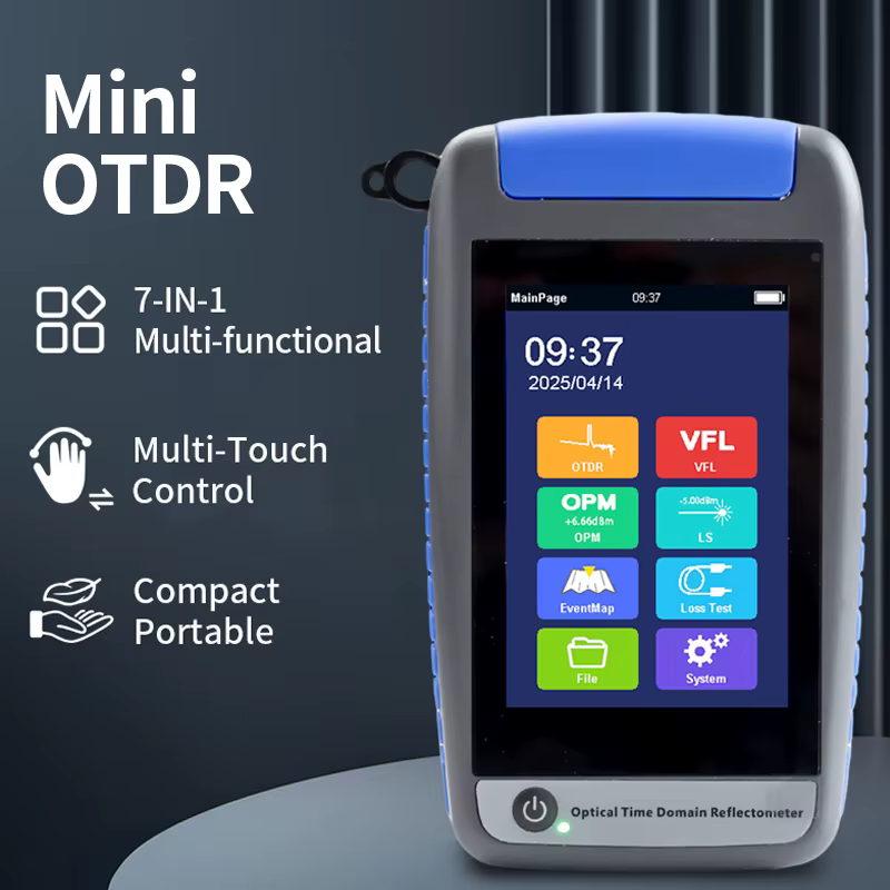 Mini Active OTDR Fiber Optic Tester Smart ODTR Optical Fiber Reflectometer Breakpoint Loss Living Test OPM VFL 1310 1550 1625nm